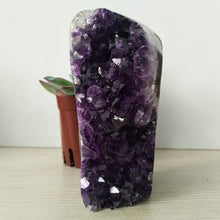Load image into Gallery viewer, High quality Uruguay stone amethyst geode crystal quartz cluster home decor display amethyste pierre naturelle
