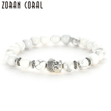 Load image into Gallery viewer, Natural Stone Bead Bracelet Lava Energy Stone Healing Balance Buddha Image Yoga Bracelet Men and Women Fashion Jewelry
