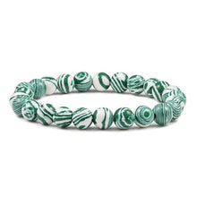 Load image into Gallery viewer, Men Classic Natural Malachite Stone Beads Bracelets Fashion Yoga Prayer Charm Women Bracelet Handmade Jewelry Gifts Pulseira
