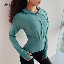 Load image into Gallery viewer, SWEETWOO Running Jacket Hoodie Women Sportswear Sport Jacket Women Long Sleeve Sweater Female Yoga Running Fitness Jacket
