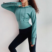 Load image into Gallery viewer, SWEETWOO Running Jacket Hoodie Women Sportswear Sport Jacket Women Long Sleeve Sweater Female Yoga Running Fitness Jacket
