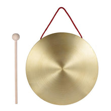 Load image into Gallery viewer, 22cm Hand Gong Brass Copper Chapel Opera Percussion with Round Play Hammer
