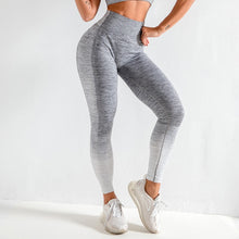 Load image into Gallery viewer, Women Gym Leggings Spliced Stretchable High Waist Quick Dry Bodycon Running Jogging Gym Home Fitness Pants Female
