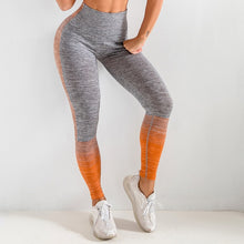 Load image into Gallery viewer, Women Gym Leggings Spliced Stretchable High Waist Quick Dry Bodycon Running Jogging Gym Home Fitness Pants Female
