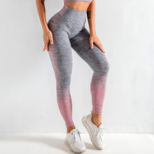 Load image into Gallery viewer, Women Gym Leggings Spliced Stretchable High Waist Quick Dry Bodycon Running Jogging Gym Home Fitness Pants Female
