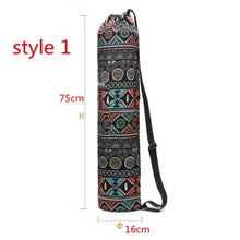 Load image into Gallery viewer, 75*16cm Practical Canvas Yoga Pilates Mat Carry Strap Drawstring Bag Sport Exercise Gym Fitness Backpack for 6mm Yoga Mat Bags
