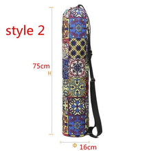 Load image into Gallery viewer, 75*16cm Practical Canvas Yoga Pilates Mat Carry Strap Drawstring Bag Sport Exercise Gym Fitness Backpack for 6mm Yoga Mat Bags
