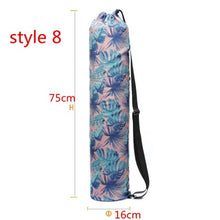 Load image into Gallery viewer, 75*16cm Practical Canvas Yoga Pilates Mat Carry Strap Drawstring Bag Sport Exercise Gym Fitness Backpack for 6mm Yoga Mat Bags
