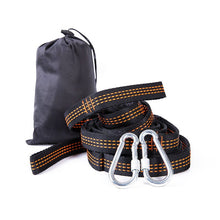 Load image into Gallery viewer, 2 Pcs 300*2.5cm Super Strong Yoga Hammock Strap Belt w/ Buckle Portable Study Tent Hammock Hanging Tree Rope Load Bind Rope
