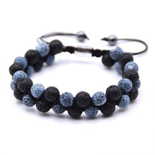 Load image into Gallery viewer, New brand Mens Lava Rock Bracelet, 8mm Tiger Eye Bead Bracelet for Men Natural Stone Yoga Essential Oil Bracelets for Gif
