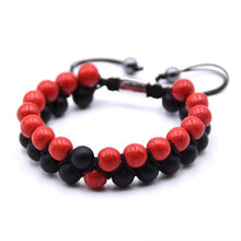 Load image into Gallery viewer, New brand Mens Lava Rock Bracelet, 8mm Tiger Eye Bead Bracelet for Men Natural Stone Yoga Essential Oil Bracelets for Gif
