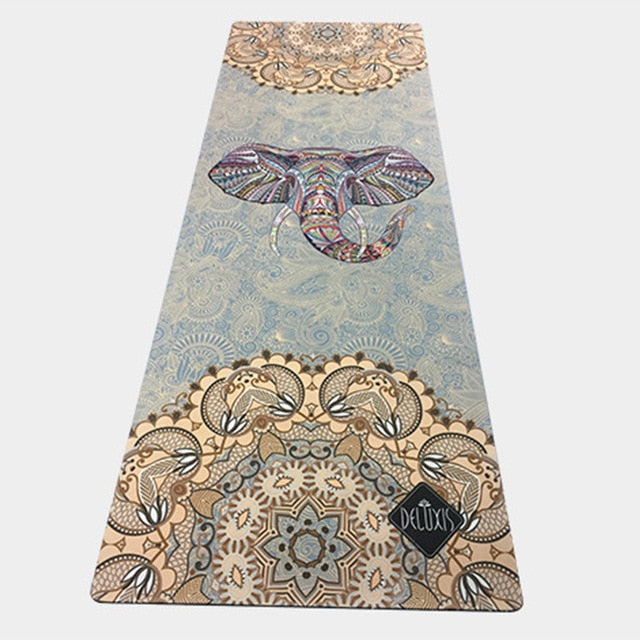 New Natural rubber sports mat rubber non-slip soft comfortable yoga mat printing yoga mat fitness mat with nice design