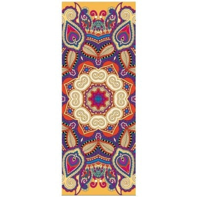 Natural Rubber Yoga Mats 1830*680*4MM Slip-resistant Yoga Mats Yoga High Temperature Suede Fabric Printing Folding Fitness Mat