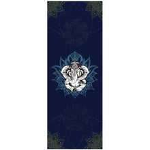 Load image into Gallery viewer, Natural Rubber Yoga Mats 1830*680*4MM Slip-resistant Yoga Mats Yoga High Temperature Suede Fabric Printing Folding Fitness Mat
