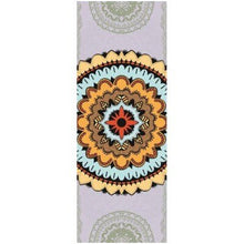 Load image into Gallery viewer, Natural Rubber Yoga Mats 1830*680*4MM Slip-resistant Yoga Mats Yoga High Temperature Suede Fabric Printing Folding Fitness Mat
