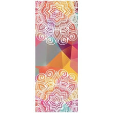 Load image into Gallery viewer, Natural Rubber Yoga Mats 1830*680*4MM Slip-resistant Yoga Mats Yoga High Temperature Suede Fabric Printing Folding Fitness Mat
