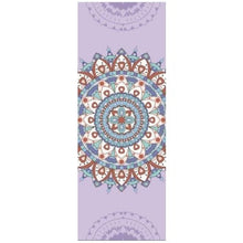 Load image into Gallery viewer, Natural Rubber Yoga Mats 1830*680*4MM Slip-resistant Yoga Mats Yoga High Temperature Suede Fabric Printing Folding Fitness Mat
