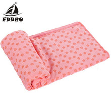 Load image into Gallery viewer, FDBRO Yoga Blanket Fitness Mat Yoga Mat Towel Non Slip Yoga Mat Cover Towel Blanket Sport Fitness Exercise Pilates Workout HOT
