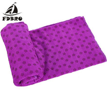 Load image into Gallery viewer, FDBRO Yoga Blanket Fitness Mat Yoga Mat Towel Non Slip Yoga Mat Cover Towel Blanket Sport Fitness Exercise Pilates Workout HOT
